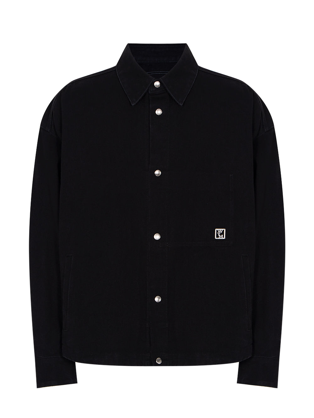 City Graphic Denim Shirt (Black)