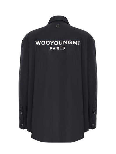 Cotton Back Logo Shirt (Black)