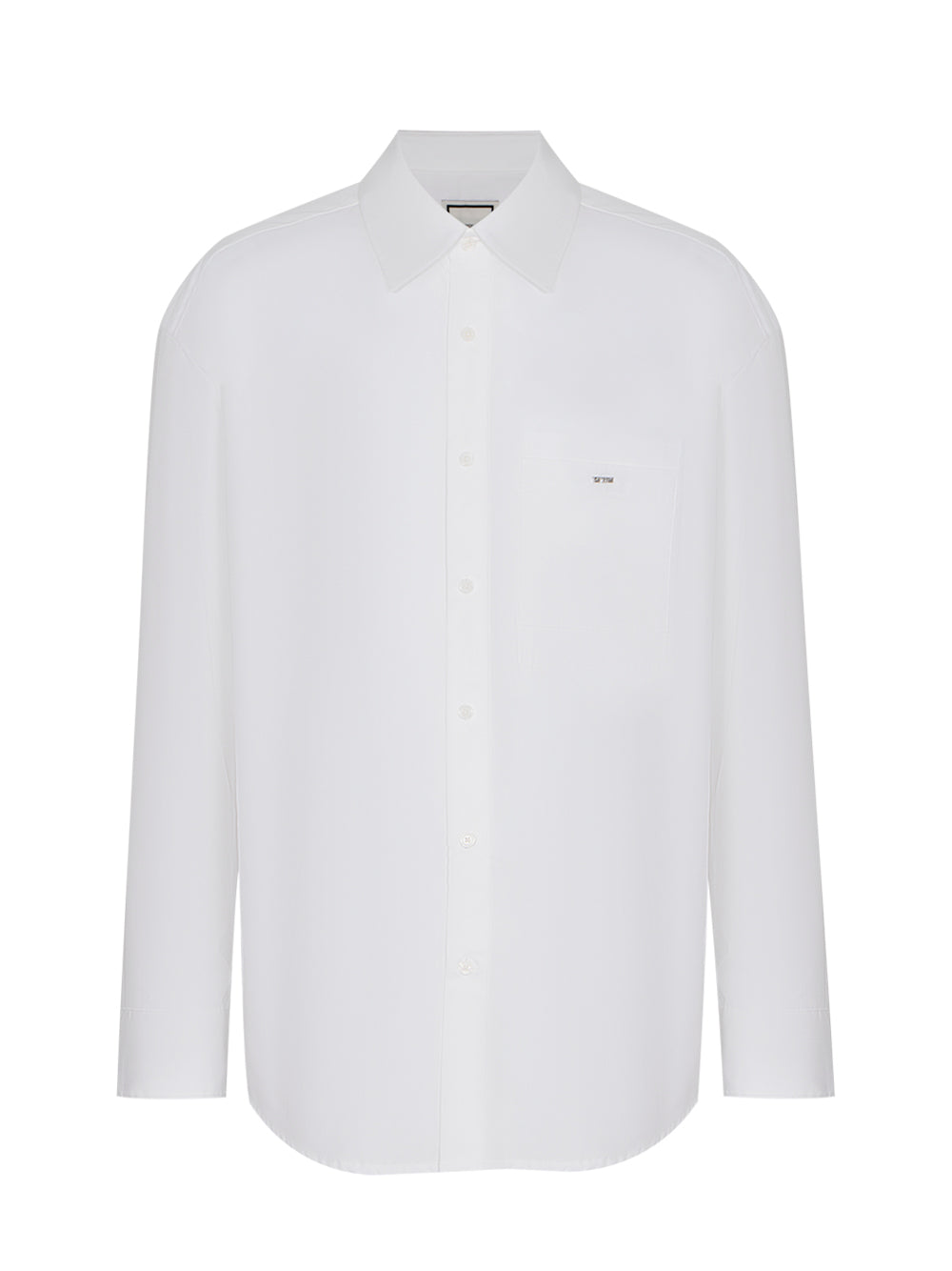 Cotton Back Logo Shirt (White)