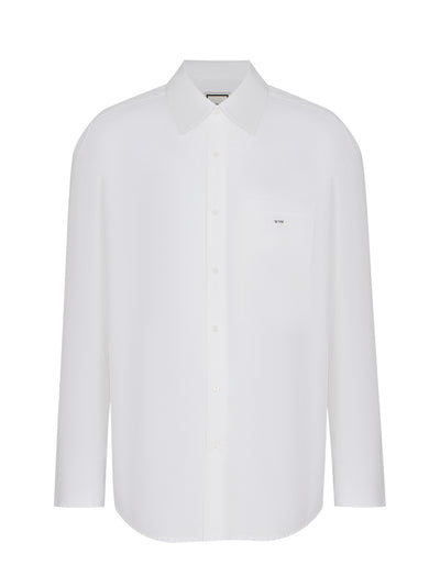 Cotton Back Logo Shirt (White)