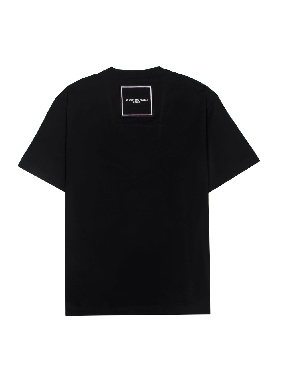 Cotton Square Label T-Shirt (Black)
