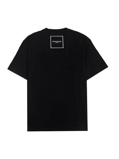 Cotton Square Label T-Shirt (Black)