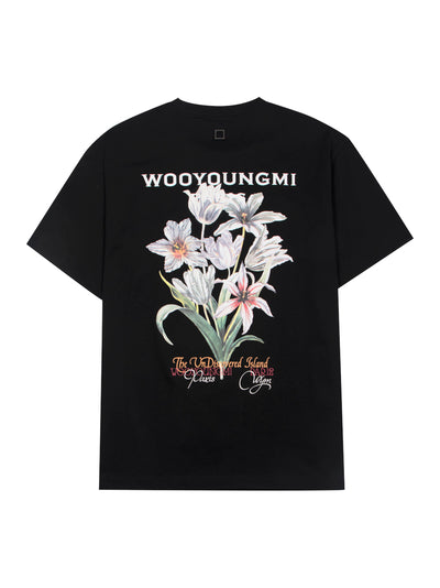 Flower Back Logo T-shirt (Black)