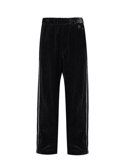 Glitter Track Pants (Black)