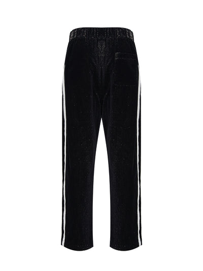 Glitter Track Pants (Black)