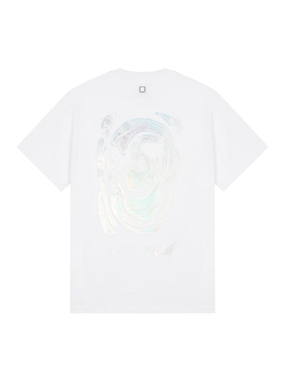 Metallic Graphic T-Shirt (White)