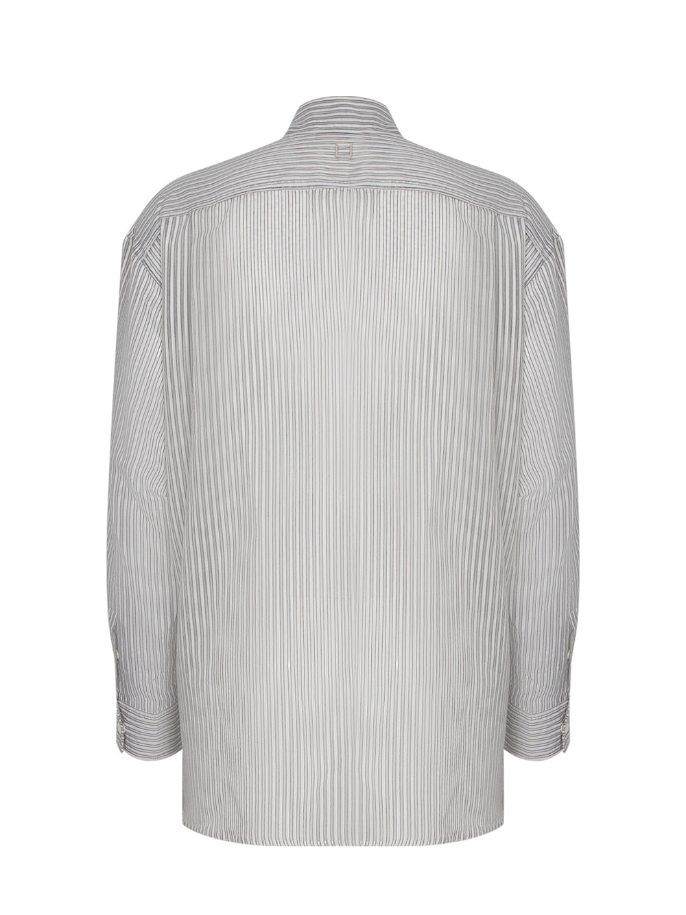 See-Through Striped Shirt (Grey)