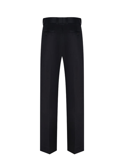 Slim Straight Pants (Black)