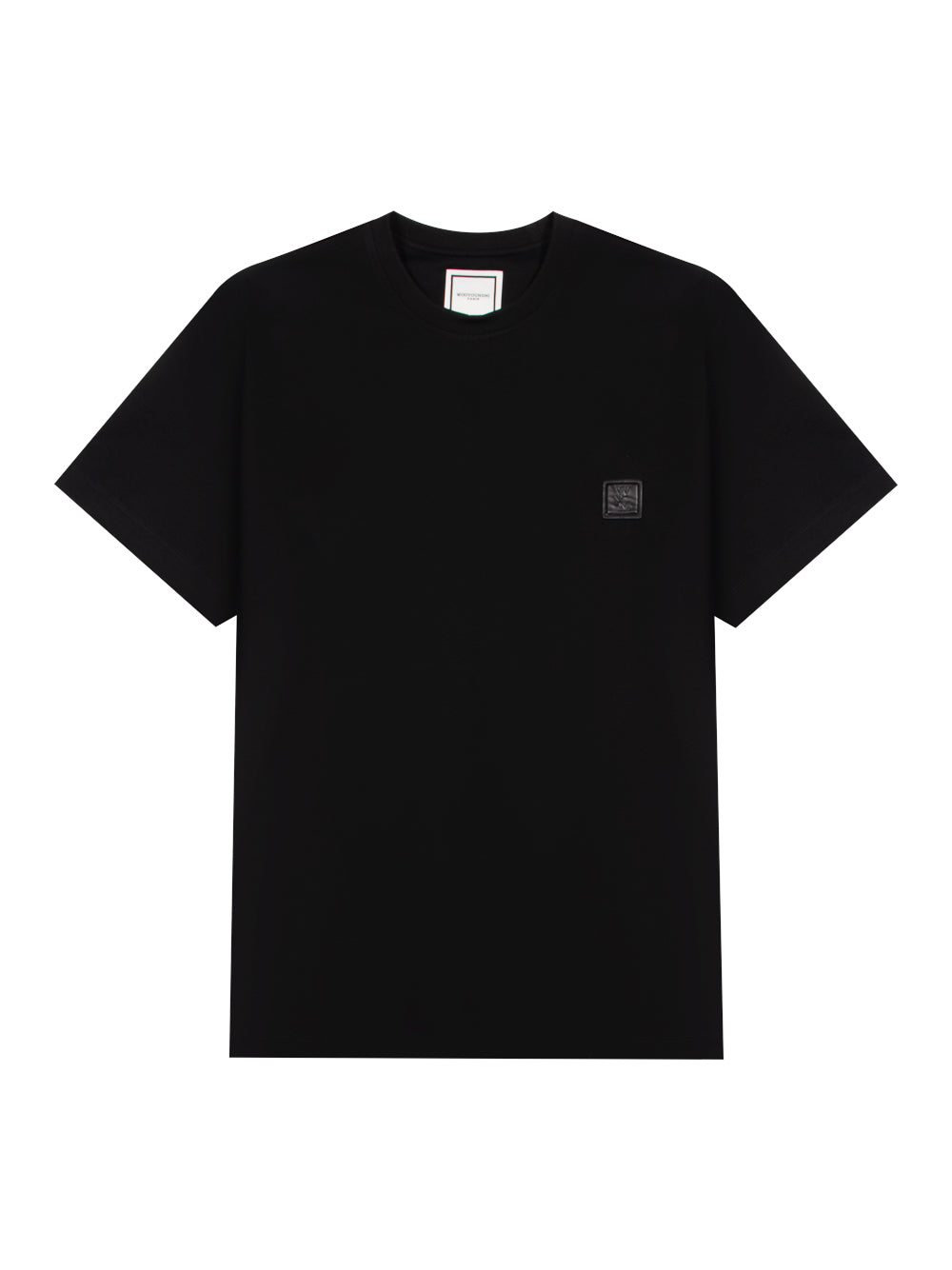 Wave Graphic Back Logo T-Shirt (Black)