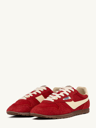 Sneakers Windspin In Suede And Leather (Ruby/Rutabaga) (Men)