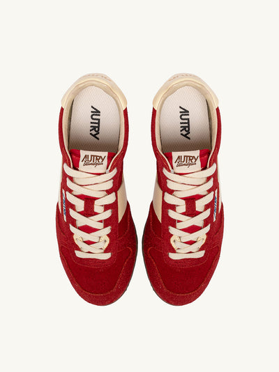 Sneakers Windspin In Suede And Leather (Ruby/Rutabaga) (Men)