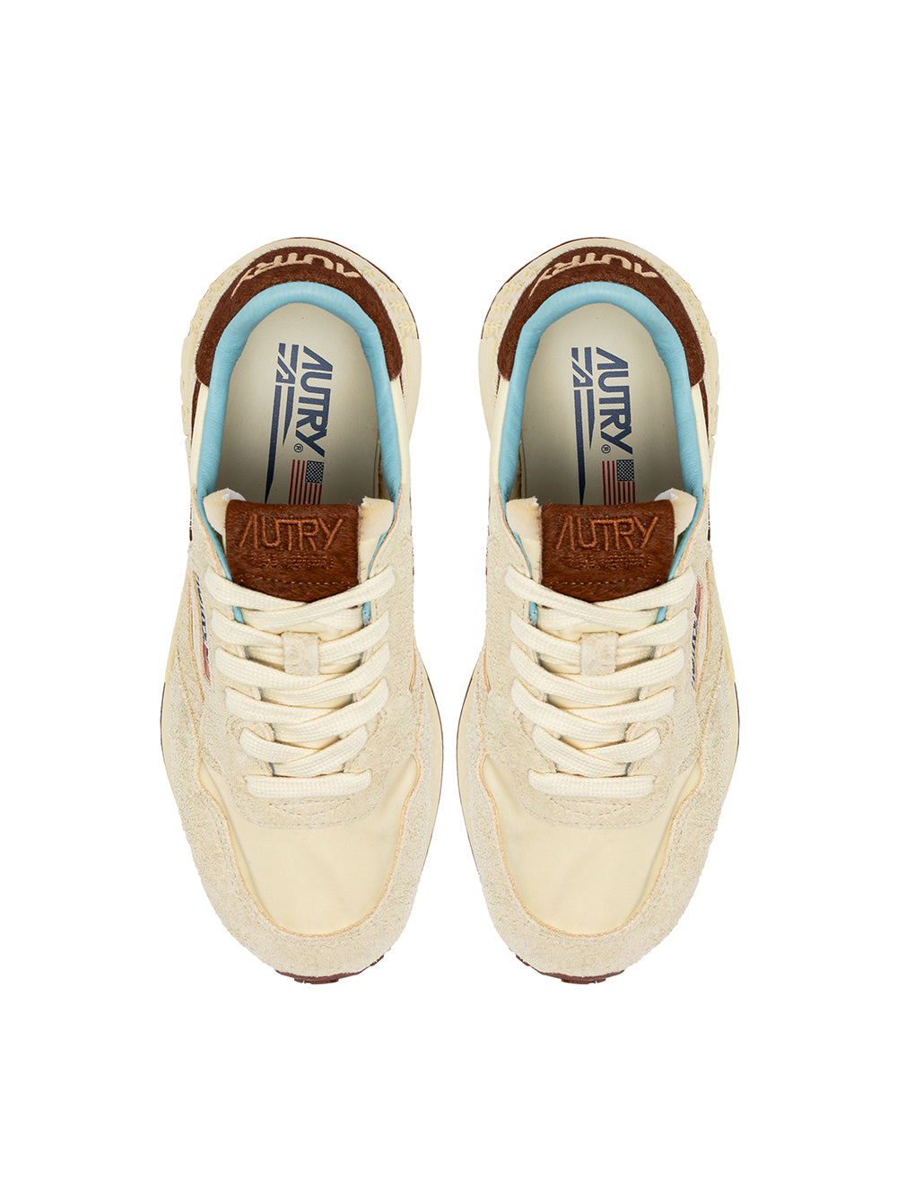Reelwind Low Sneakers In Suede And Nylon (Nut/Brown) (Men)