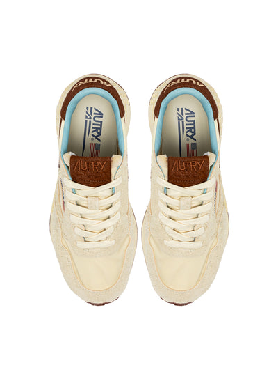 Reelwind Low Sneakers In Suede And Nylon (Nut/Brown) (Men)