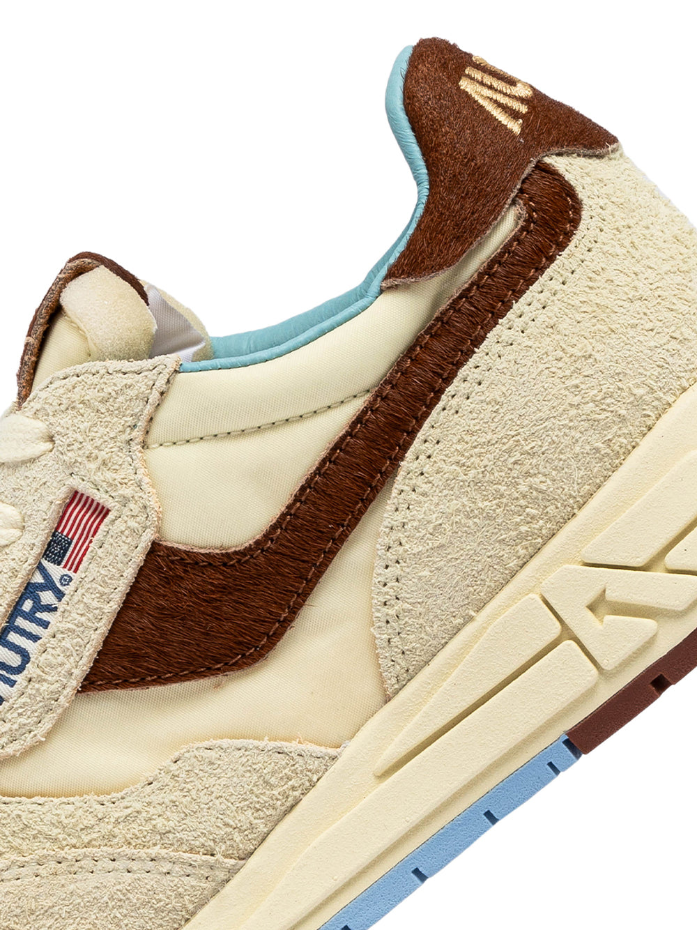Reelwind Low Sneakers In Suede And Nylon (Nut/Brown) (Men)
