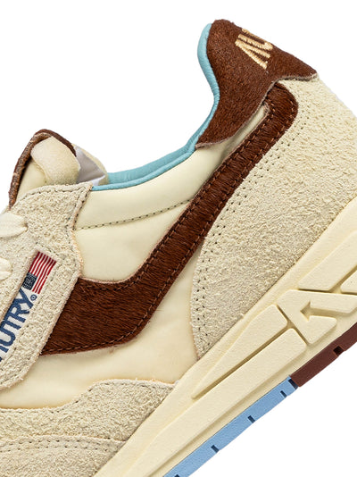 Reelwind Low Sneakers In Suede And Nylon (Nut/Brown) (Men)