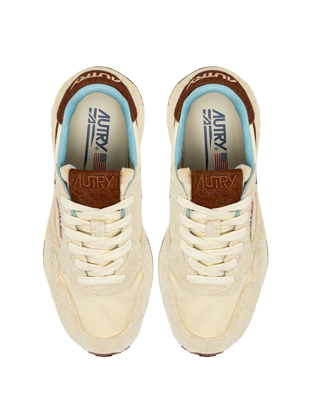 Reelwind Low Sneakers In Suede And Nylon (Nut/Brown) (Women)
