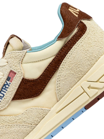 Reelwind Low Sneakers In Suede And Nylon (Nut/Brown) (Women)