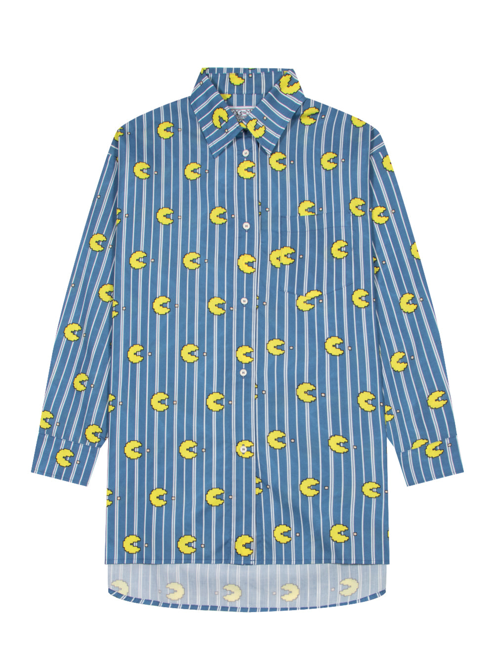 Camicia Oversize Popeline (Blue Stripes)
