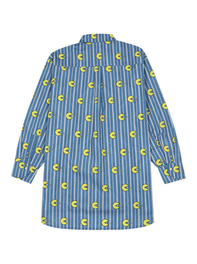 Camicia Oversize Popeline (Blue Stripes)