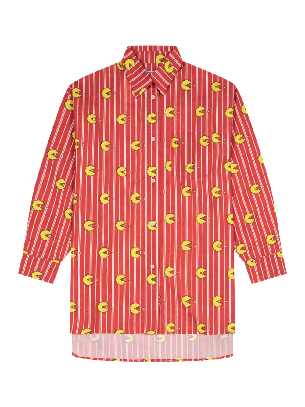 Camicia Oversize Popeline (Red Stripes)