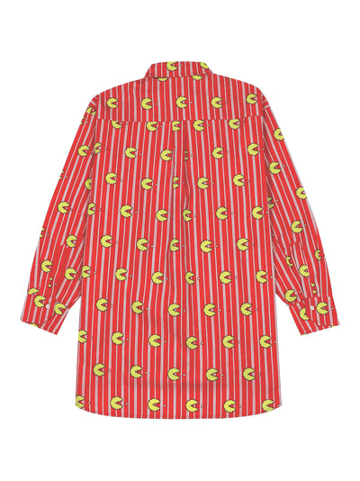 Camicia Oversize Popeline (Red Stripes)
