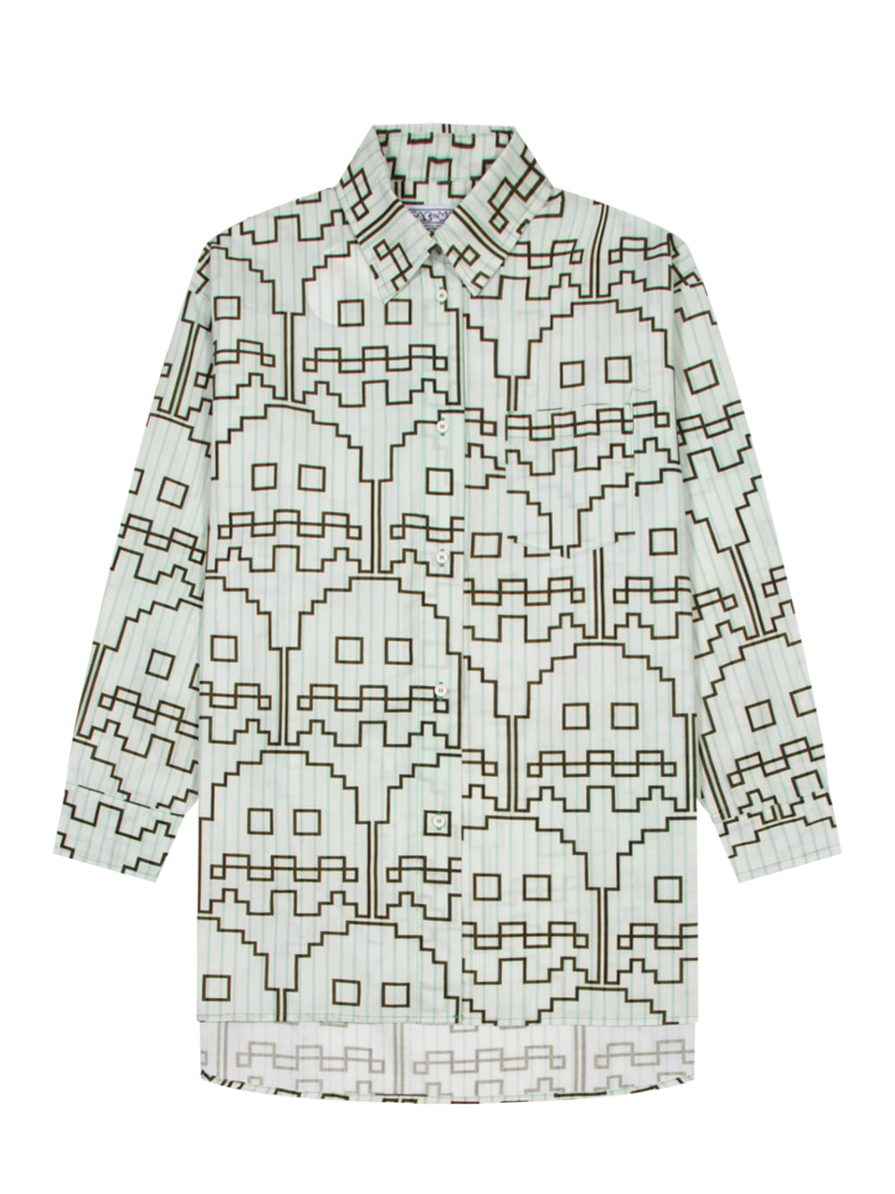 Camicia Oversize Popeline (White Ghost)