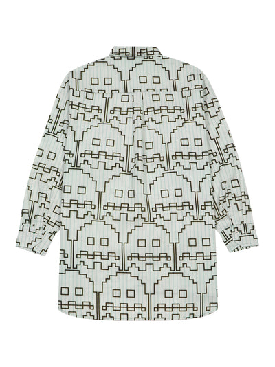 Camicia Oversize Popeline (White Ghost)