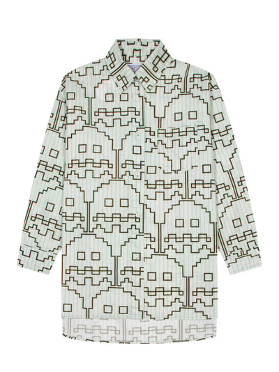 Camicia Oversize Popeline (White Ghost)