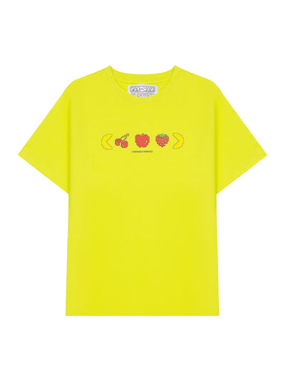 Fluo Pac-Fruits T-Shirt (Fluo Yellow)