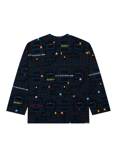 Longsleeve Over Tee (Pac Labyrinth Black)