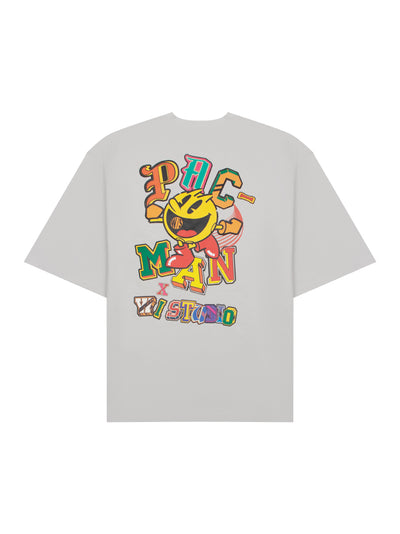 Pac-Man Color T-Shirt (Light Grey)