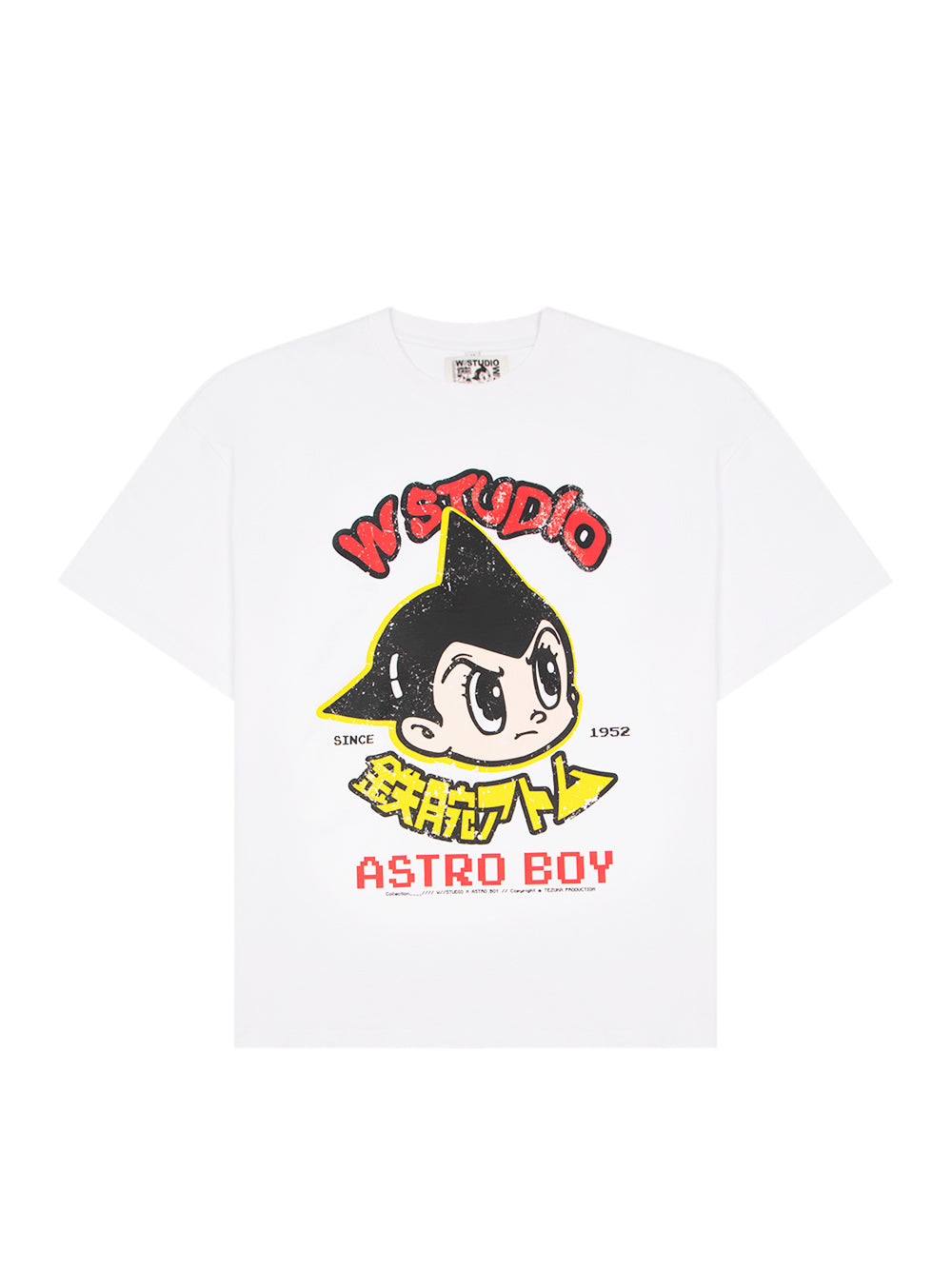 T-Shirt Astro Boy Face W Studio (White)