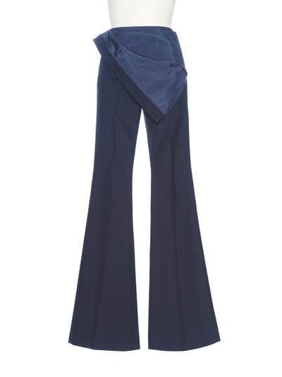 Waist Flipped Pants (Navy)