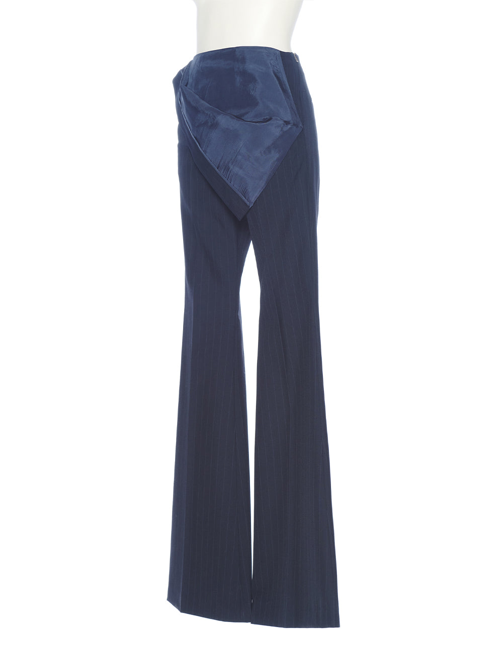 Waist Flipped Pants (Navy)