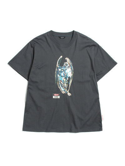 Warning (Relaxed Fit-Tee) (Charcoal)