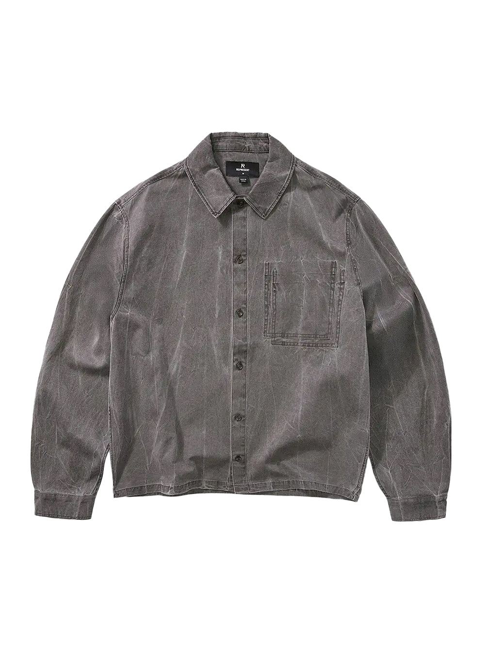 Washed Cotton Shirt (Jet Black)