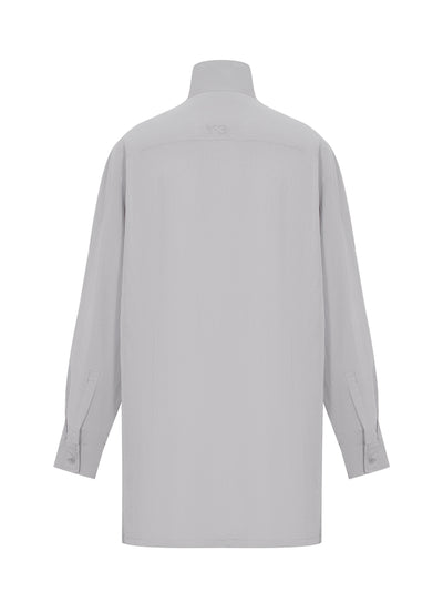 Washed Twill Overshirt (Solid Grey)