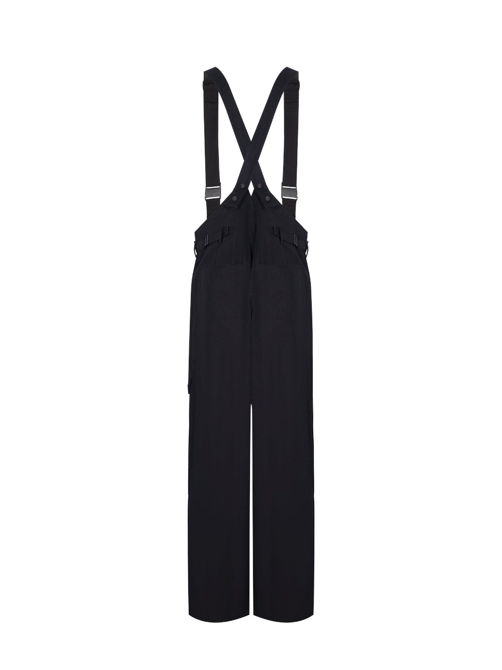Washed Twill Suspender Pants (Black)