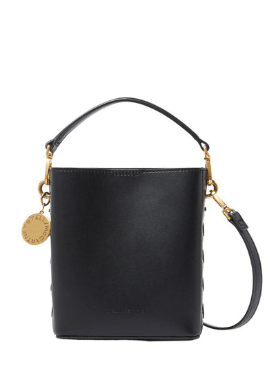Whipstitched Bucket Bag (Midnight Black)