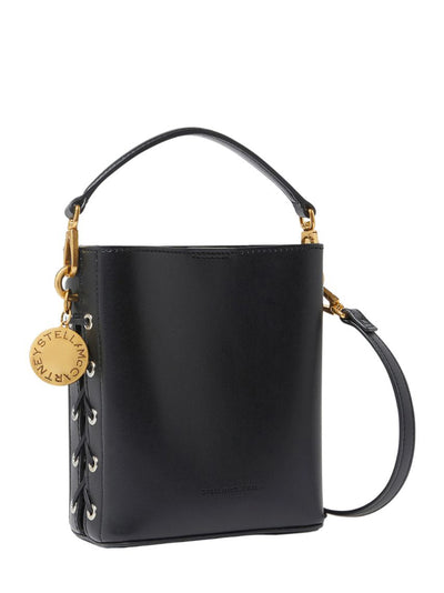 Whipstitched Bucket Bag (Midnight Black)