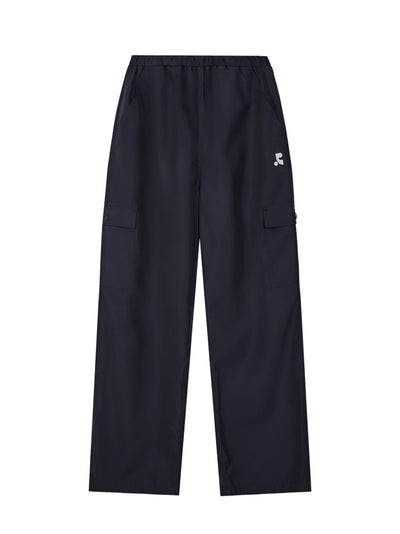Wide Cargo Pants (Dark Navy)
