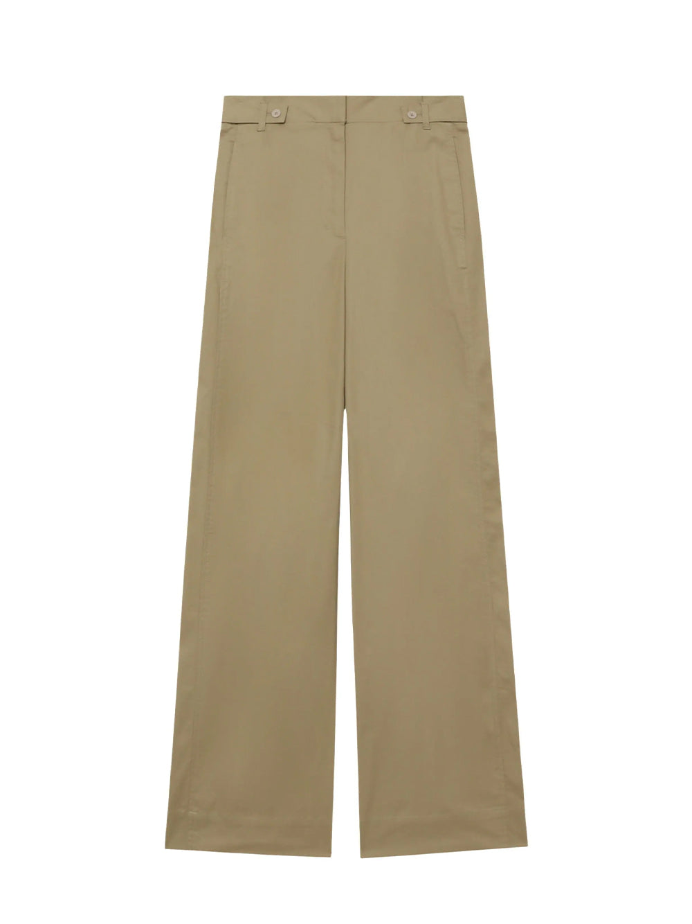 Wide Leg Trouser (Khaki)