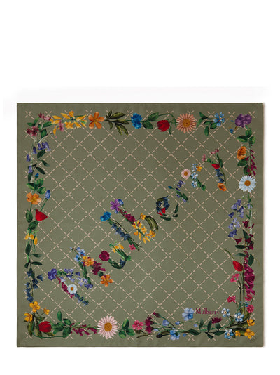 Wild Floral Square (Linen Green)