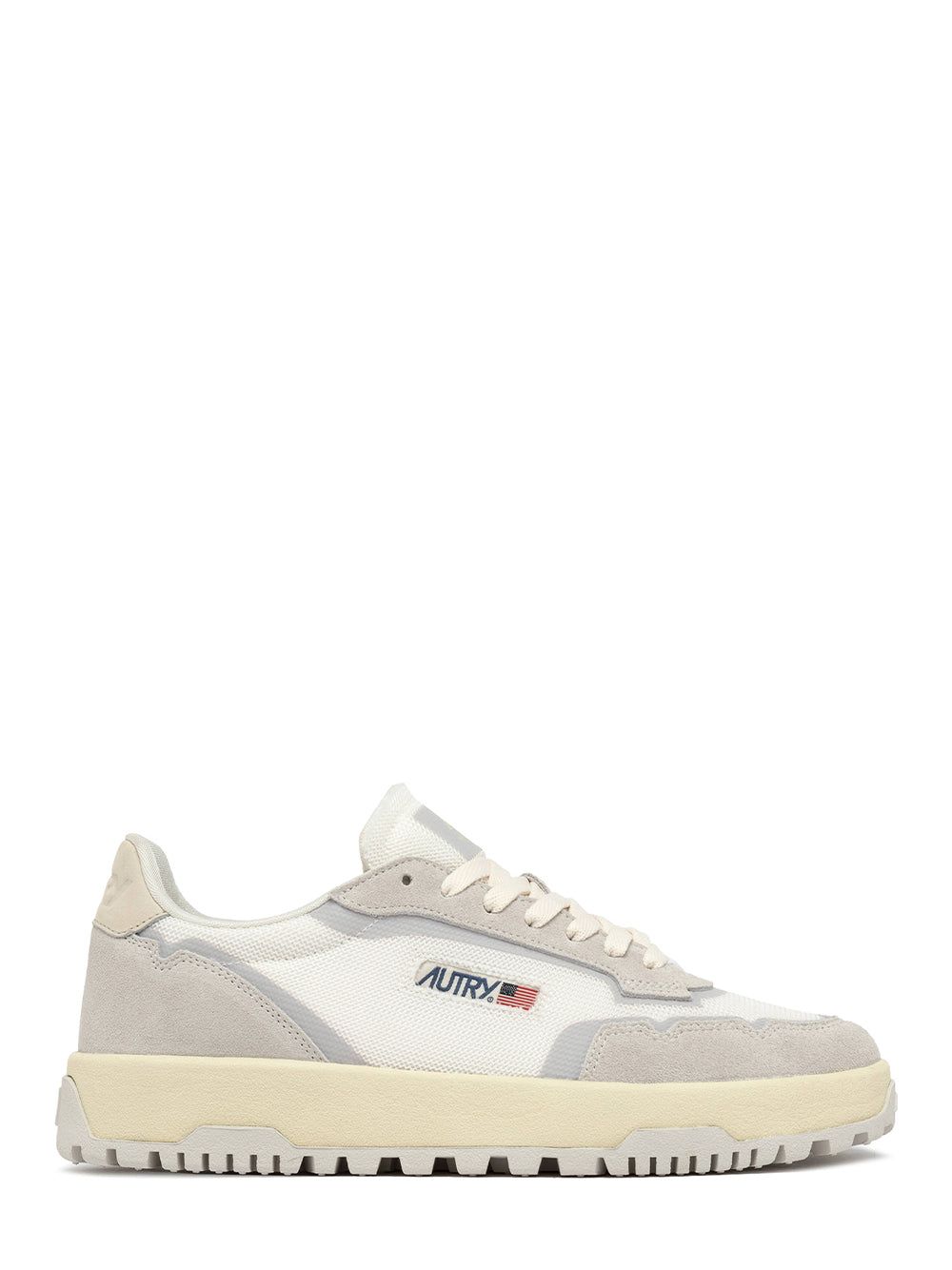 Wildpace Low Sneakers In Mesh And Suede (White/Marshmallow) (Women)