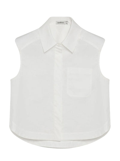 Winslow Cropped Shirt (White)