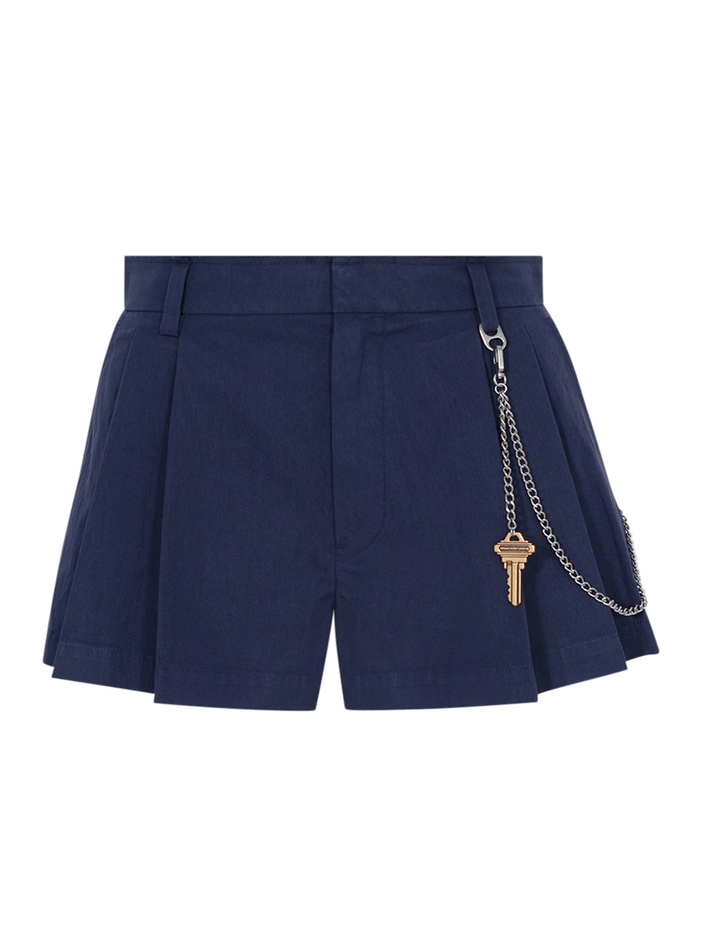 Women Cotton-Blend Shorts (Blue Ink)