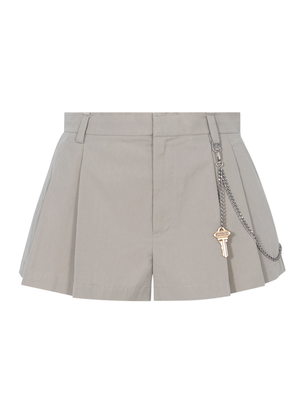 Women Cotton-Blend Shorts (Stone)