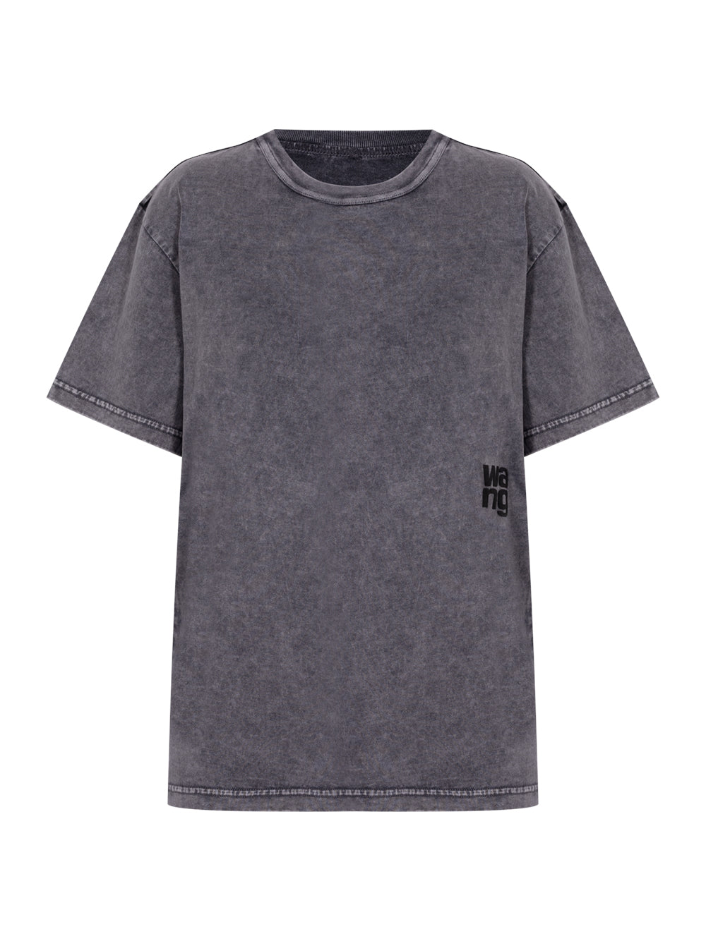 Women Cotton-Jersey Logo Tee (Washed Granite)