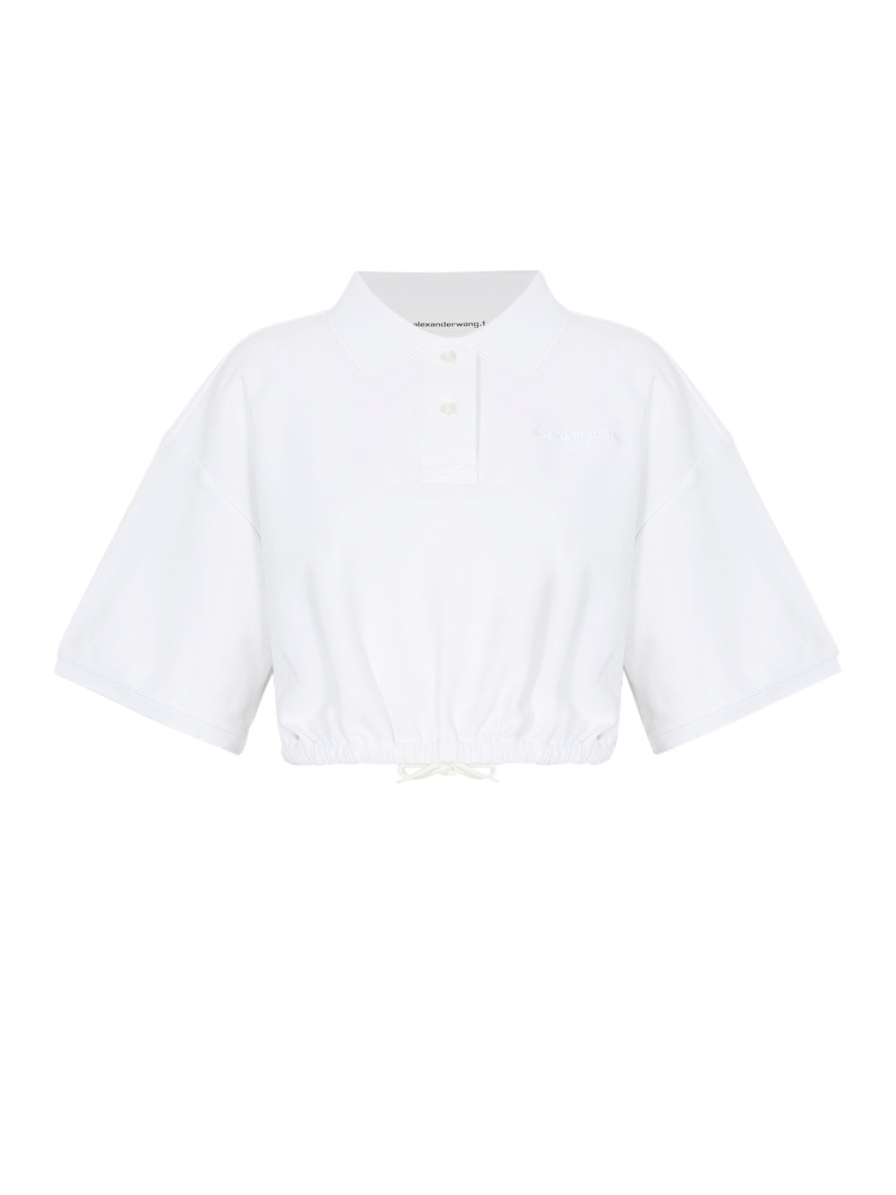 Women Deconstructed Polo Shirt (Vintage White)