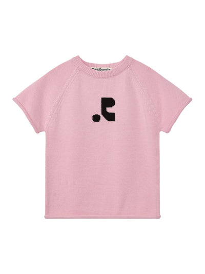 Women Jacquard Knit Top (Pink)